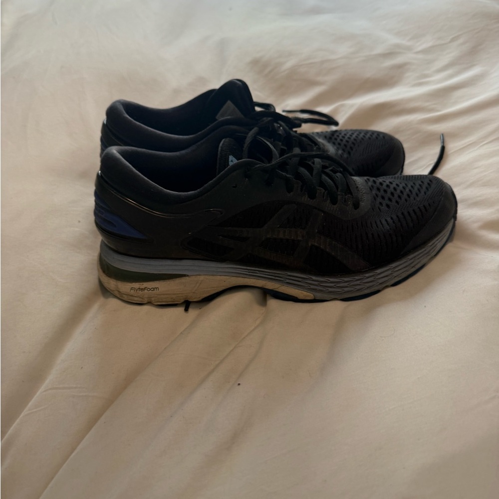 ASICS Black and Blue Athletic Shoes